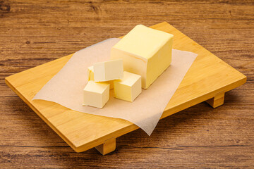 Dairy natural yellow butter piece