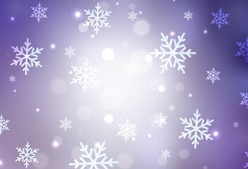Fototapeta na wymiar Light Purple vector layout in New Year style.