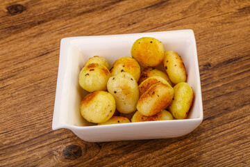 Roasted baby potato in the bowl