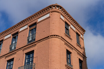 View of building in the city of Leon in Spain 