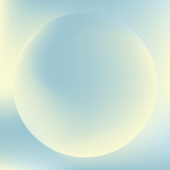 Abstract Holographic pastel background for any design product. Soft glowing mystic ball. Vector Illustration 