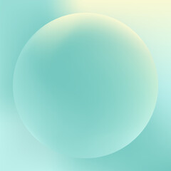 Abstract Holographic pastel background for any design product. Soft glowing mystic ball. Vector Illustration 