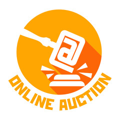 Online auction logotype template