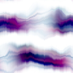Wavy summer dip dye boho background. Wet ombre color blend for beach swimwear, trendy fashion print. Dripping wave digital watercolor swirl effect. High resolution seamless pattern art material. © Nautical