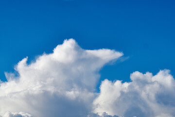 Fototapeta na wymiar Storm cloud formation example