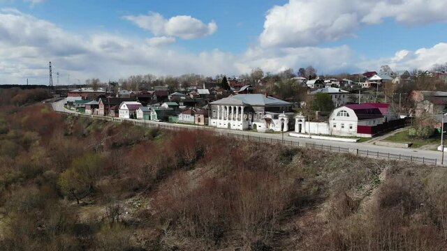 house of Barkov merchants in Kasimov, Russia. now the house is lost - burned down. filmed from drone