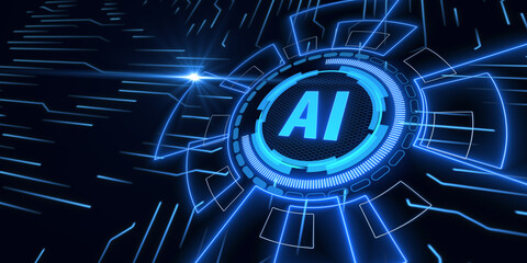 Artificial intelligence Internet Technology Concept