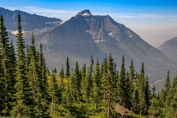 Highline Trail Scenic Views from Haystack Butte, Glacier National Park, Montana