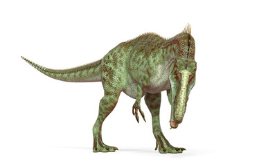 monolophosaurus is doing a eating pose