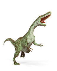 monolophosaurus is doing a side attack