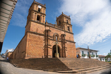 Fototapeta na wymiar A church in Barichara, Santander