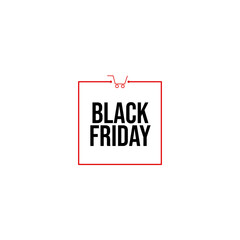 Black Friday banner. Vector illustration	