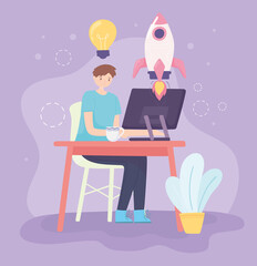 man startup and strategy