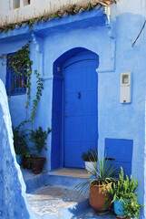 Chefchaouen Blue City in northern Morocco north west Africa