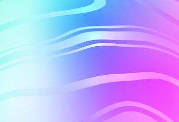 Light Pink, Blue vector glossy abstract backdrop.