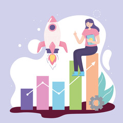 Obraz premium woman starting a new business