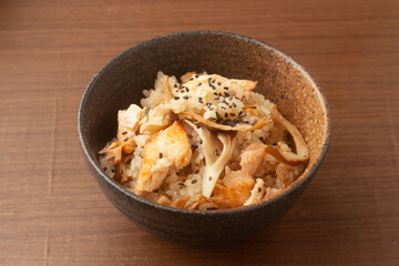 秋鮭の炊き込みご飯