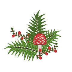 Forest plants illustration