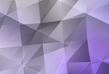 Obraz premium Light Purple vector shining triangular layout.