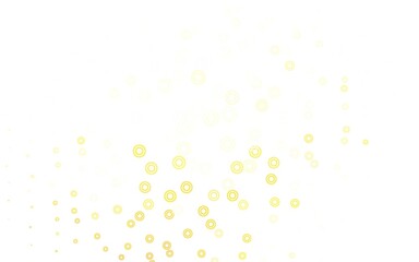 Light Green, Yellow vector template with circles.