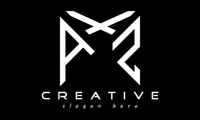 geometric monogram letters AXS logo design vector, business logo, icon shape logo, rectangle squire polygon letters modern unique minimalist creative logo design, vector template