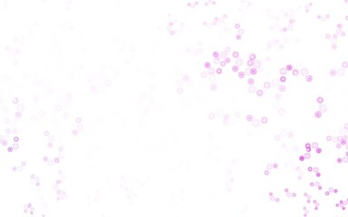Light Purple, Pink vector background with bubbles.
