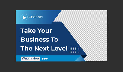 youtube thumbnails template vector design Editable