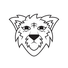 minimalist tiger logo concept. animal, line art, simple, traditional and creative style. suitable for t shirt design, logo, mascot, icon, symbol and sign