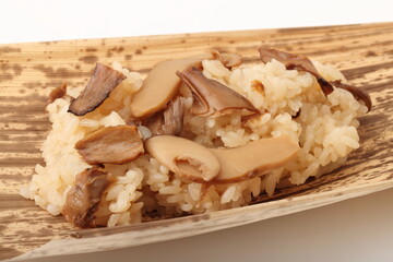 松茸ご飯　おこわ