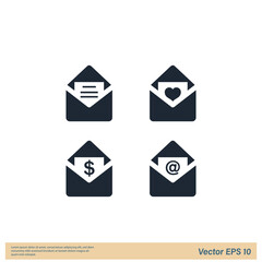 email icon symbol logo template
