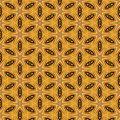 Luxury gold Patterns background. Geometric shapes that overlap each other to form a beautiful shape.