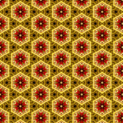 Luxury gold Patterns background. Geometric shapes that overlap each other to form a beautiful shape.