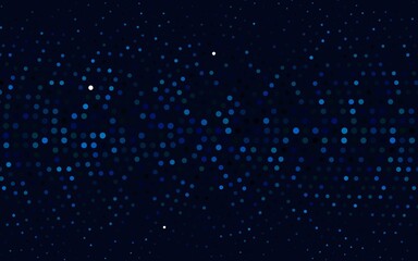DARK BLUE vector pattern with colored spheres.