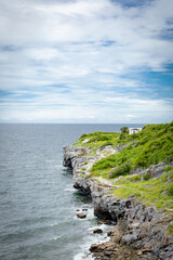Area of Chong Isariyabhorn (Chong Kao Kad) or Cape Maha Vajiravudh famous beach sunset point in Si chang island, Chonburi, Thailand.