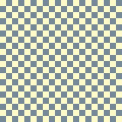 Two color checkerboard. Light Slate Grey and Beige colors of checkerboard. Chessboard, checkerboard texture. Squares pattern. Background.
