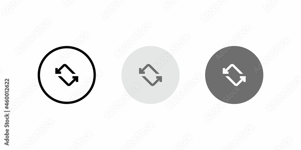 Poster rotate smartphone screen button icon vector. auto-rotate symbol images