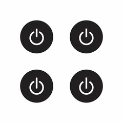 Power Button Icon Vector. Shutdown Symbols