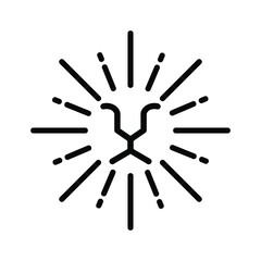 A design featuring a face lion with circle concept. Very suitable in various business purposes who wants to highlight unique logo for animal character also simple and fresh concept.
