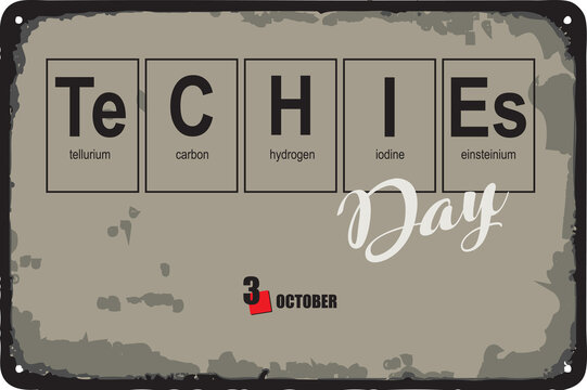 Vintage sign Techies Day