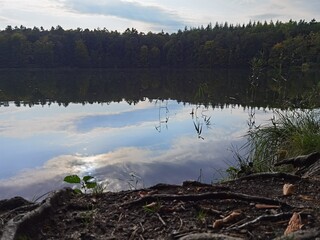lake and mountains