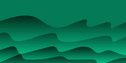 Abstract fluid green background