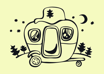 Jolly campers campsite sign