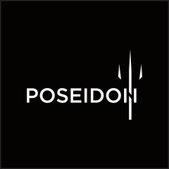 creative simple logo design letter N poseidon
