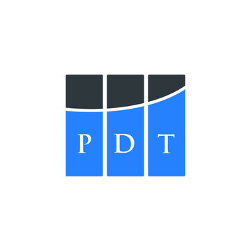 PDT letter logo design on white background. PDT creative initials letter logo concept. PDT letter design. 