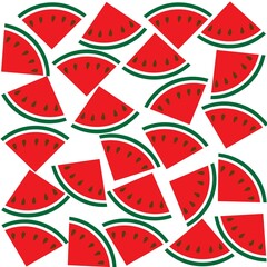 Watermelon fruit icon logo  vector design