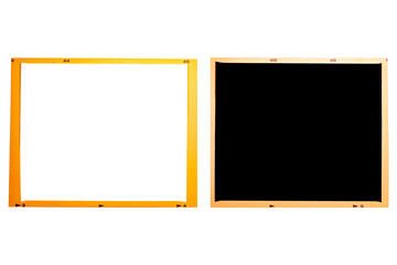 Medium format color film frame.With white space.