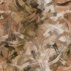 Seamless random faux digital paint stroke pattern print. High quality illustration. Procedural painting with realistic brush strokes in bright trendy colors. Abstract art for surface design and print.