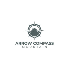 mountain compass directions for travel or adventure design inspiration