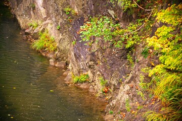 晩秋に染まる定山渓温泉