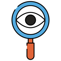 A premium download icon of search eye